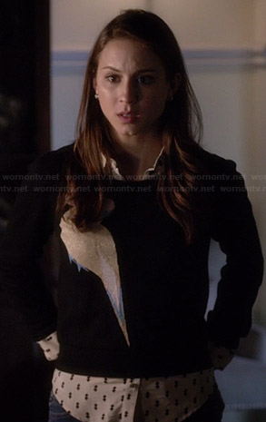 Spencer's bird sweater on Pretty Little Liars