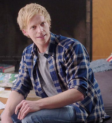 Jimmy's blue checked shirt on You're the Worst