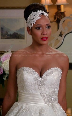 Rosie's wedding dress on Devious Maids