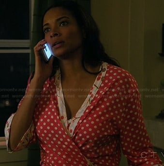 April's polka dot robe on Mistresses