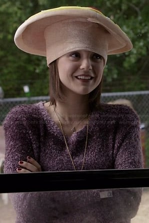 Carter's purple ombre stripe sweater on Finding Carter