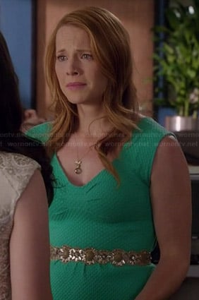 Daphne's green graduation dress on Switched at Birth