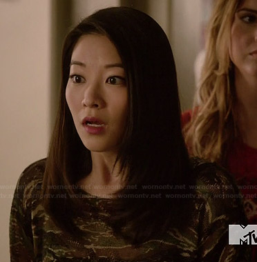 Kira's camo sweater on Teen Wolf