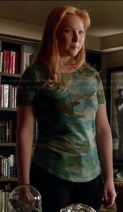 Alexis's camo tee on Castle