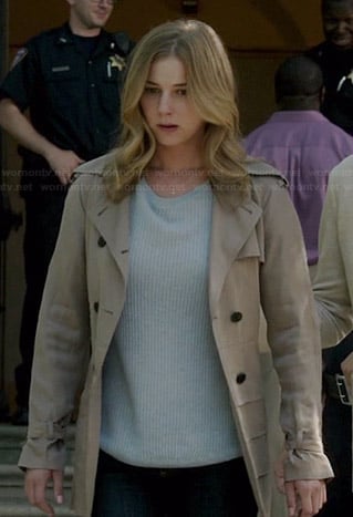 Emily's tiered trench coat on Revenge