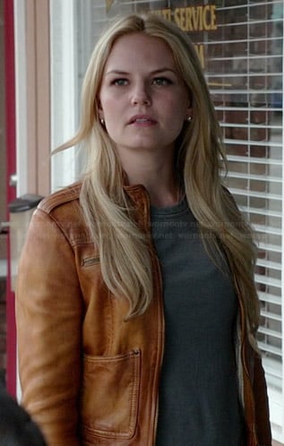 Emma's tan leather jacket on Once Upon a Time