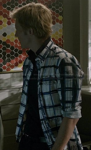 Nolan's scribble check print shirt on Revenge