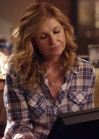 Rayna's ombre plaid shirt on Nashville