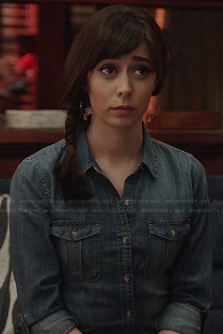 Zelda's denim shirt on A to Z