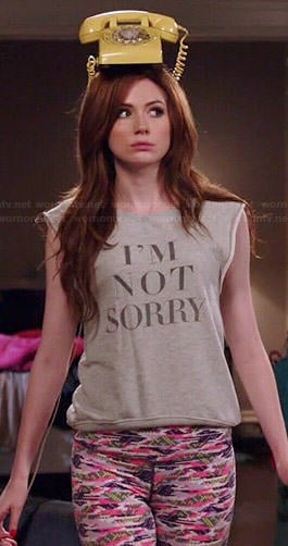 Eliza's 'I'm Not Sorry' Top on Selfie