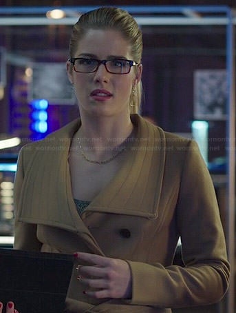 Felicity's camel coat on Arrow