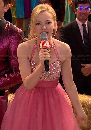 Liv's pink New Years dress on Liv and Maddie