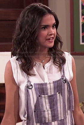 Shaylee's striped overalls on Jessie