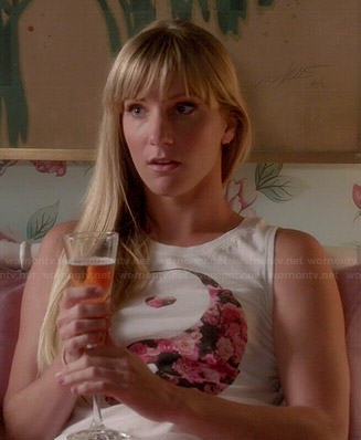 Brittany's floral yin yang top on Glee