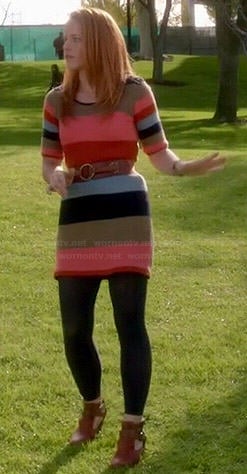 Daphne's striped sweater dress on Switched at Birth