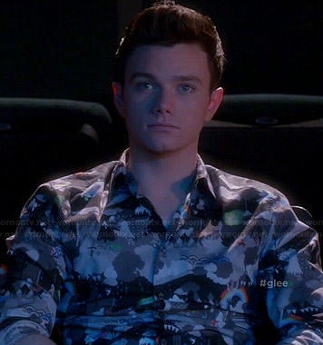 Kurt's rainbow printed shirt on Glee