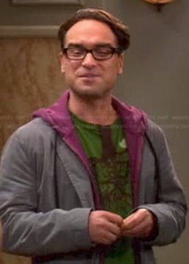 Leonard's green upside down tree shirt on The Big Bang Theory
