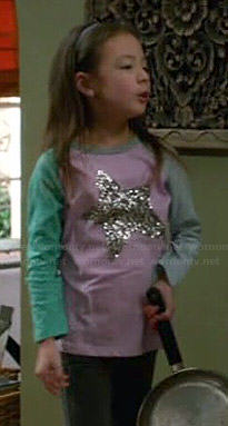 Lily's colorblock star tee on Modern Family