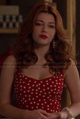 Louise's red polka dot dress on Revenge