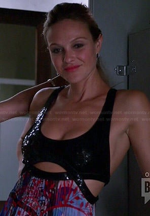 Phoebe's sequinned top maxi dress on Girlfriends Guide to Divorce