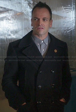 Sherlock's pea coat on Elementary