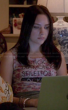 Brenna's Lipstick Diamonds and Stilettos top on Chasing Life
