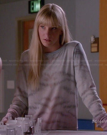 Brittany's ombre tiger stripe sweater on Glee