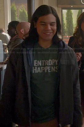 Cisco's 'Entropy Happens' tee on The Flash