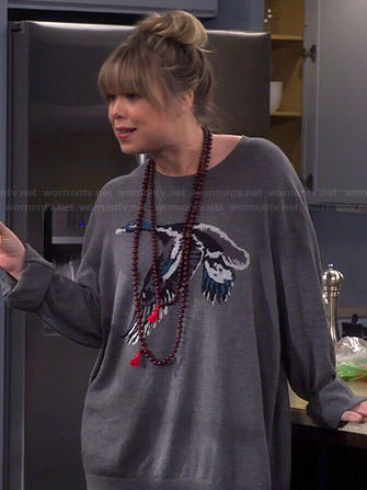 Kristin's duck sweater on Last Man Standing