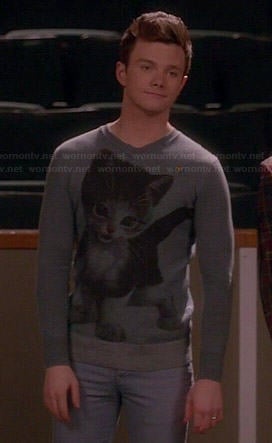 Kurt's kitten sweater on Glee