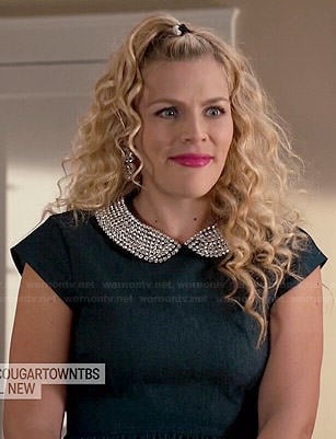 Laurie's beaded collar dress on Cougar Town
