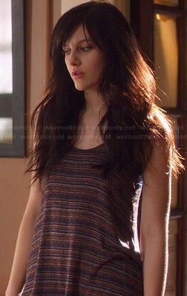 Layla's striped tank top on Nashville