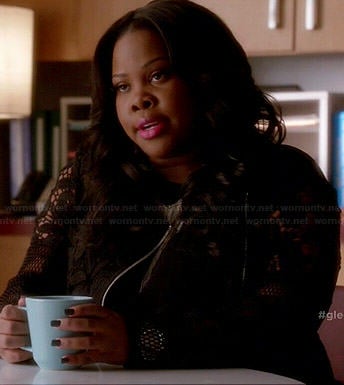 Mercedes's black lace jacket on Glee