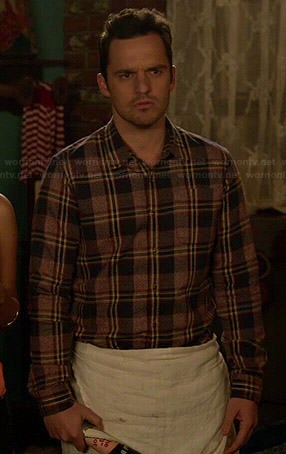 Nick's plaid shirt on New Girl