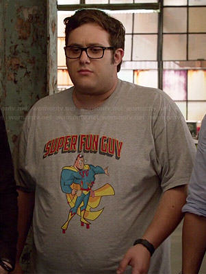 Sylvester's 'Super Fun Guy' t-shirt on Scorpion