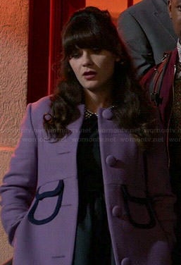 Jess's purple coat on New Girl