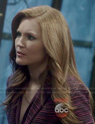 Abby's pink tweed jacket on Scandal