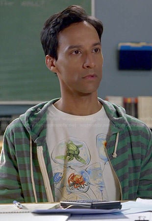 Abed's water balloons graphic t-shirt on Community