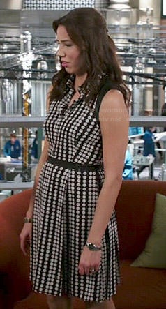 Angela's polka dot shirtdress on Bones