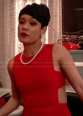 Anika's red jumpsuit on Empire