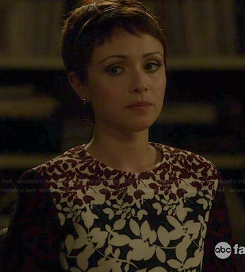 April's floral colorblock dress on Chasing Life