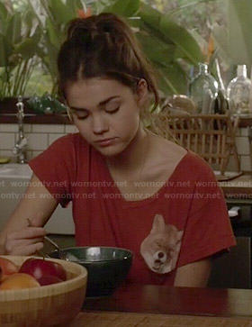 Callie's red fox tee on The Fosters
