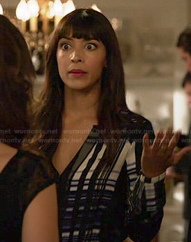 Cece's blue plaid dress on New Girl