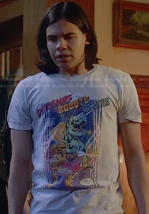 Cisco's Dinosaurs / Robots / Aliens tee on The Flash