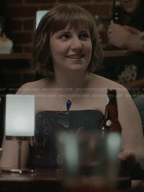 Hanna's floral strapless dress on Girls