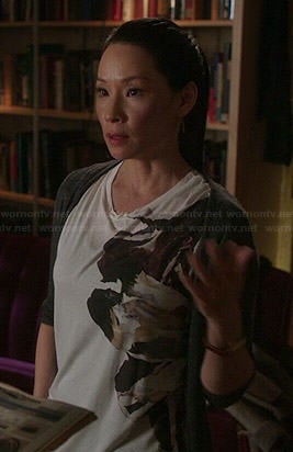 Joan's placement graphic tee on Elementary