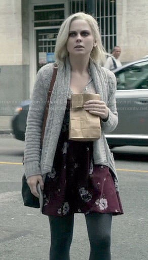 Liv's burgundy floral dress on iZombie