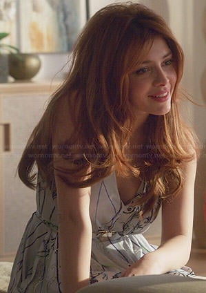 Louise's printed maxi dress on Revenge
