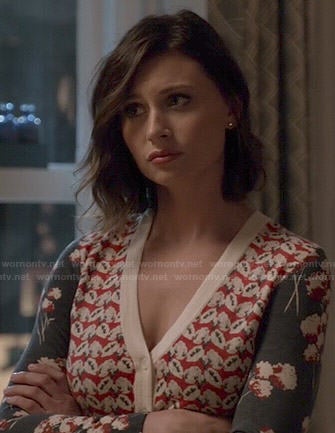 Peyton's mixed floral print cardigan on iZombie