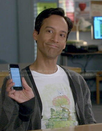 Abed's owl/tree tee on Community